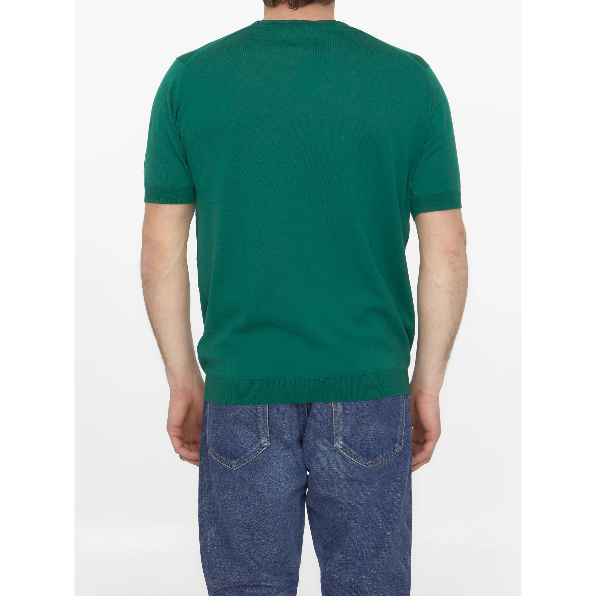 Emerald green cotton jumper