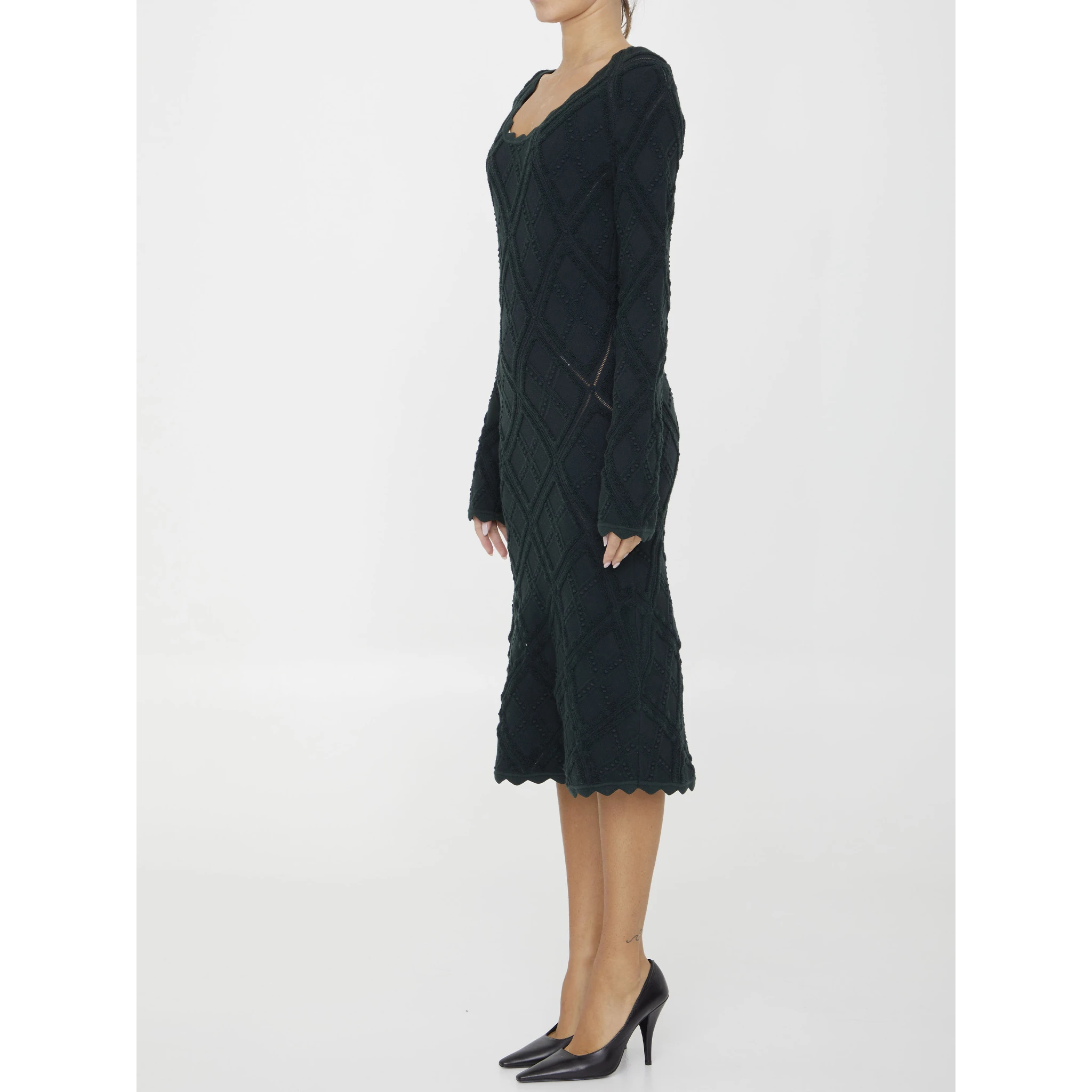 Aran knit dress