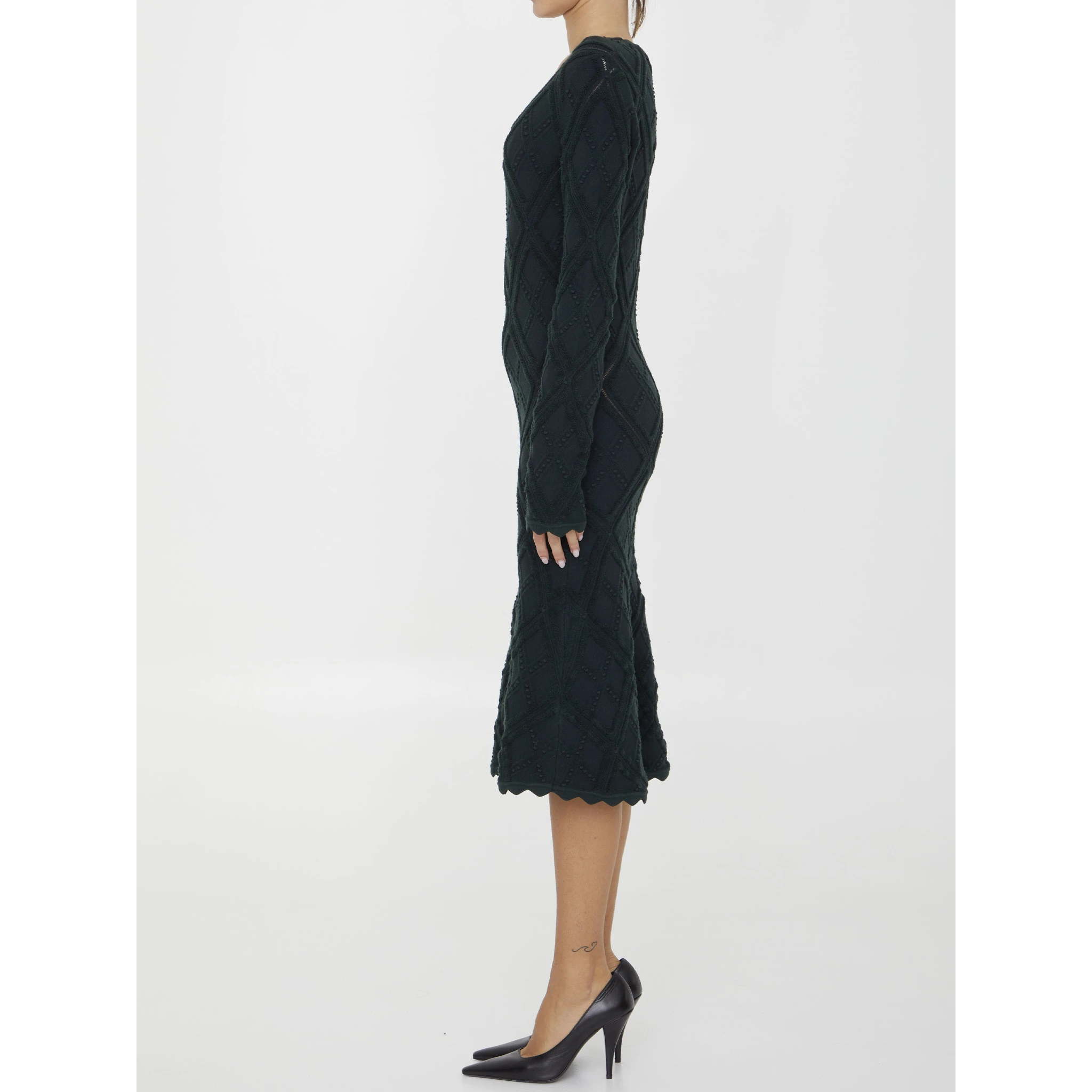 Aran knit dress