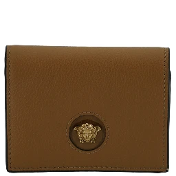 Brown Calf Leather Compact Wallet