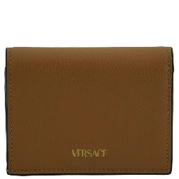 Brown Calf Leather Compact Wallet