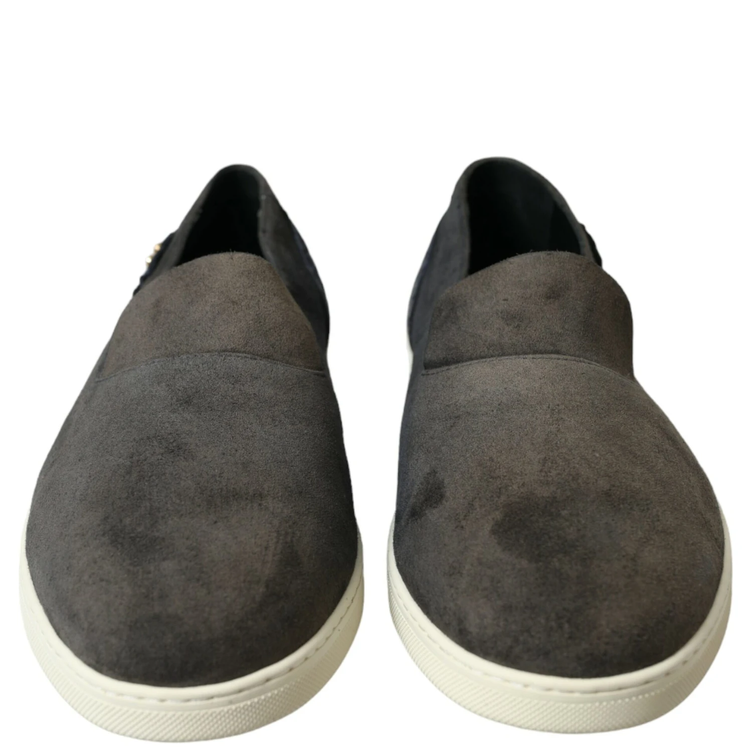 Blue Suede Caiman Men Loafers Slippers Shoes