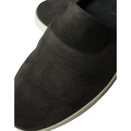 Blue Suede Caiman Men Loafers Slippers Shoes