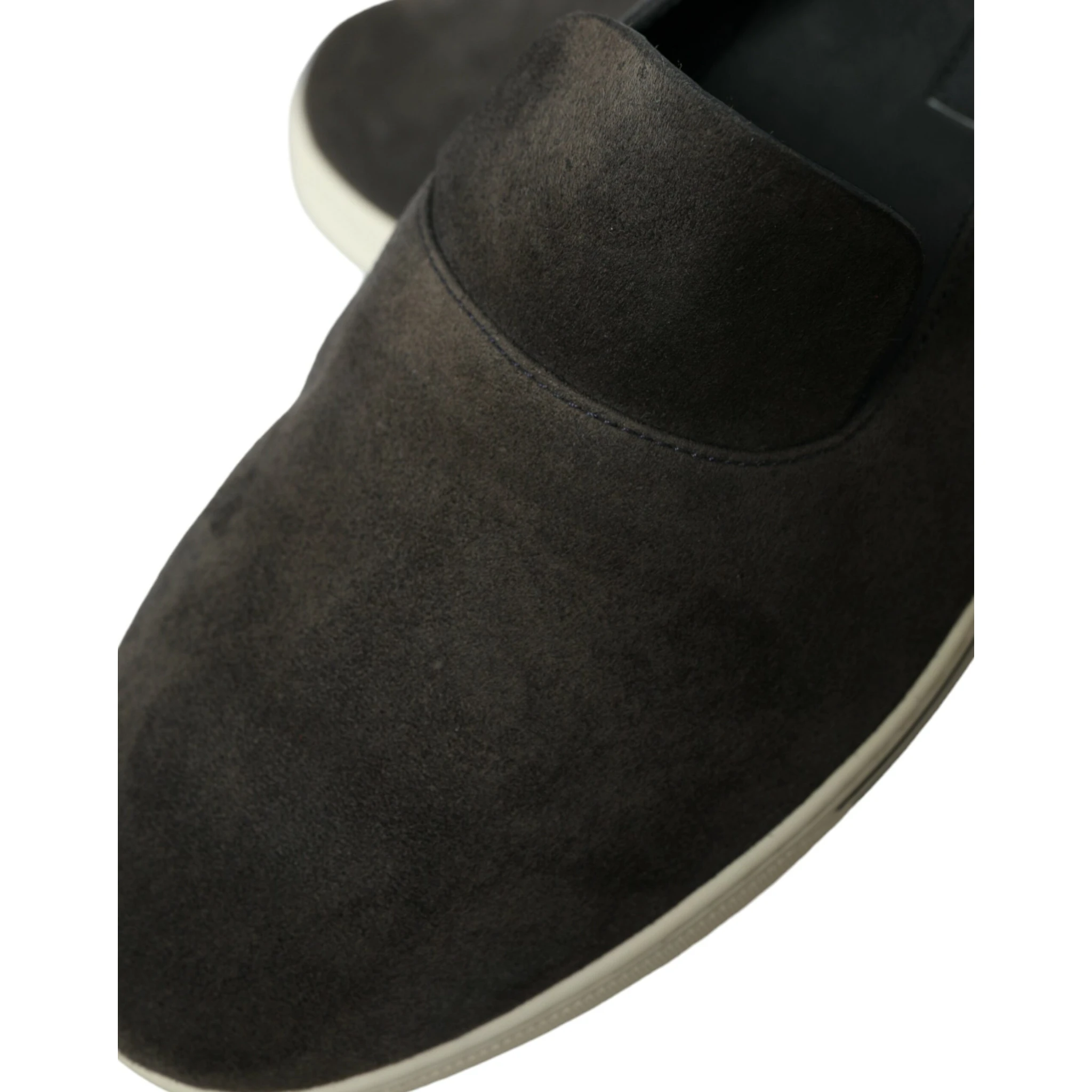 Blue Suede Caiman Men Loafers Slippers Shoes