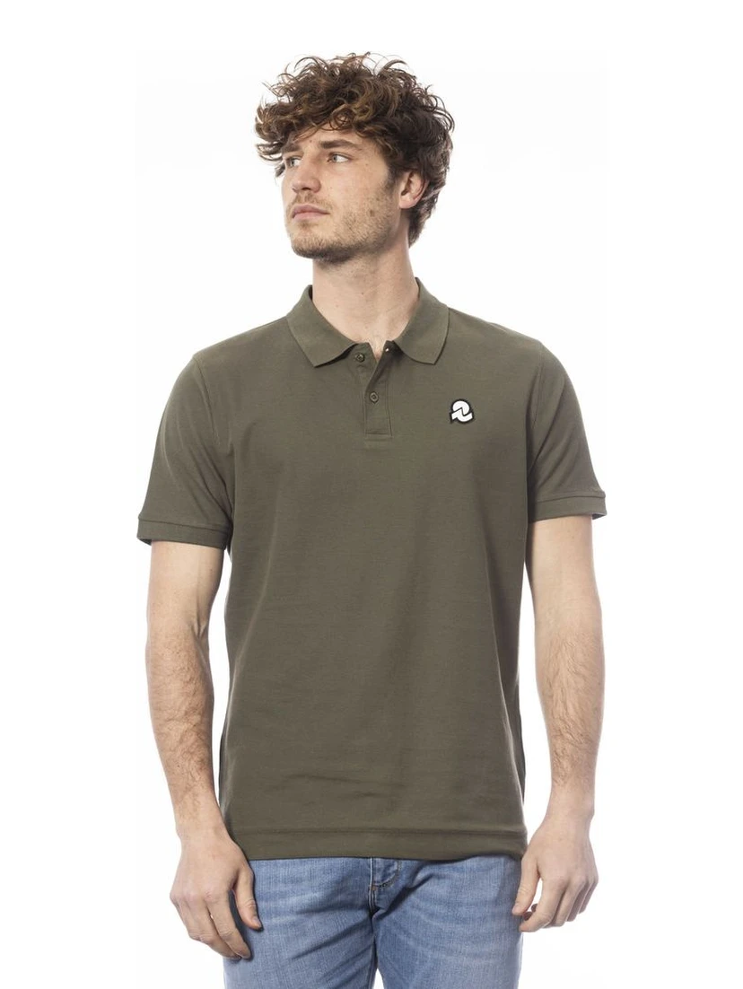 Green Cotton Polo Shirt