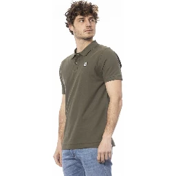 Green Cotton Polo Shirt