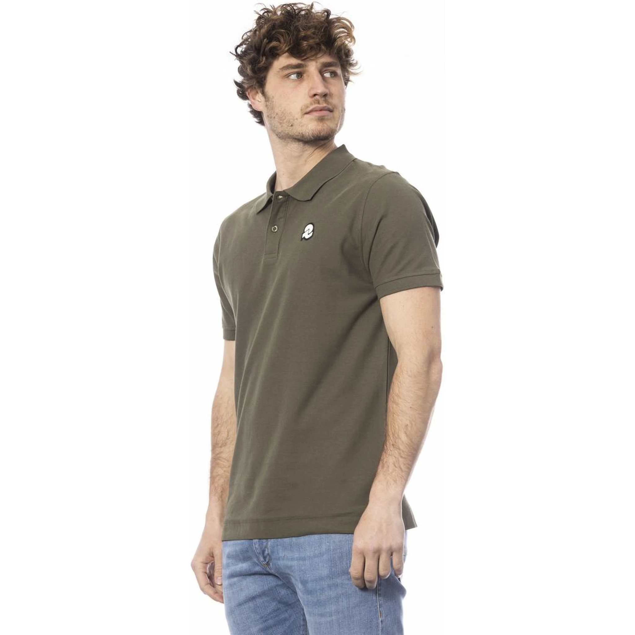 Green Cotton Polo Shirt