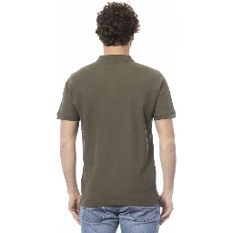 Green Cotton Polo Shirt