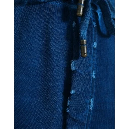 Blue Logo Cotton Jogger Sweatpants Pants