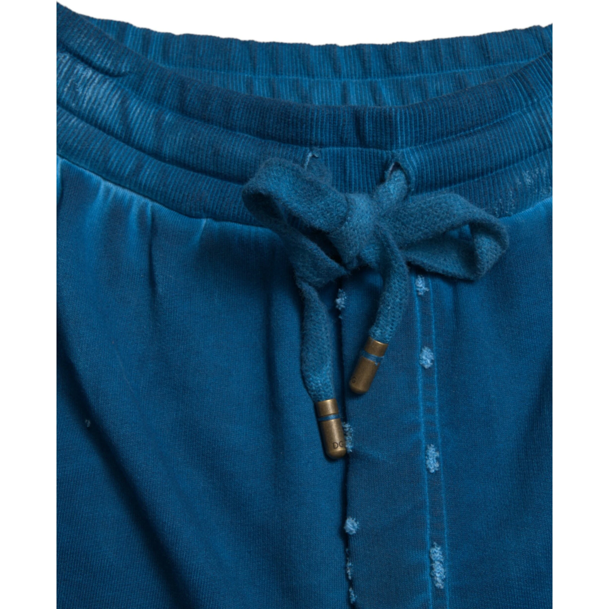 Blue Logo Cotton Jogger Sweatpants Pants