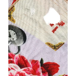 Multicolor Floral Padlock Butterfly Tank Top