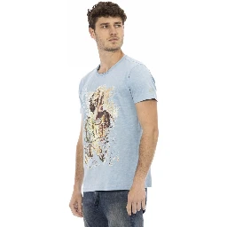 Light Blue Cotton T-Shirt