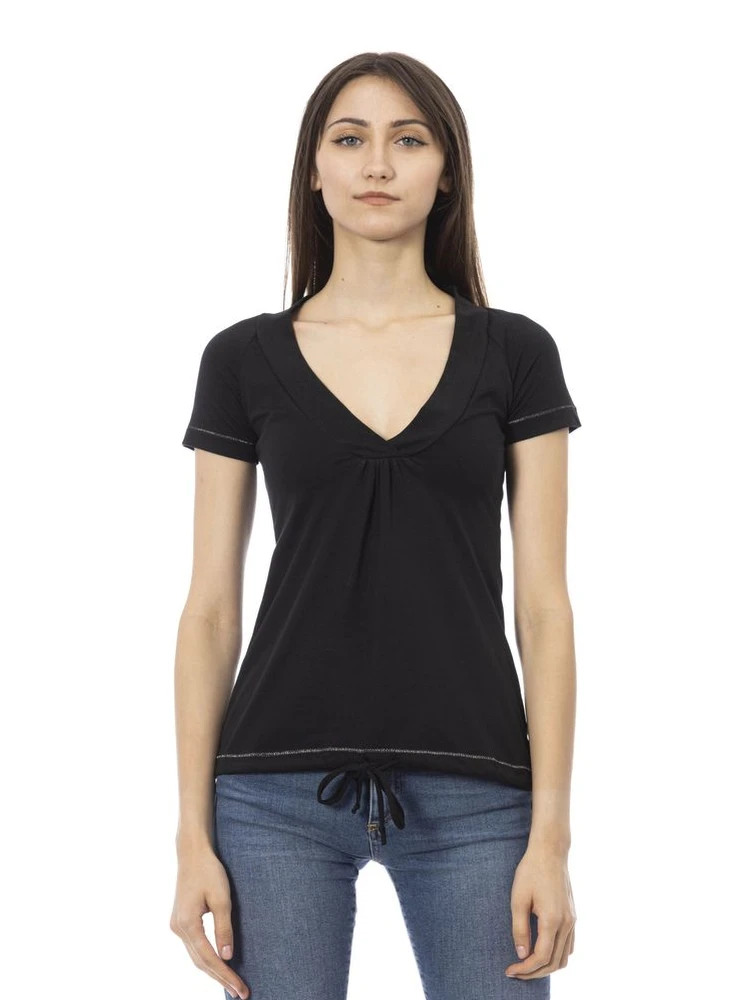 Black Cotton T-Shirt