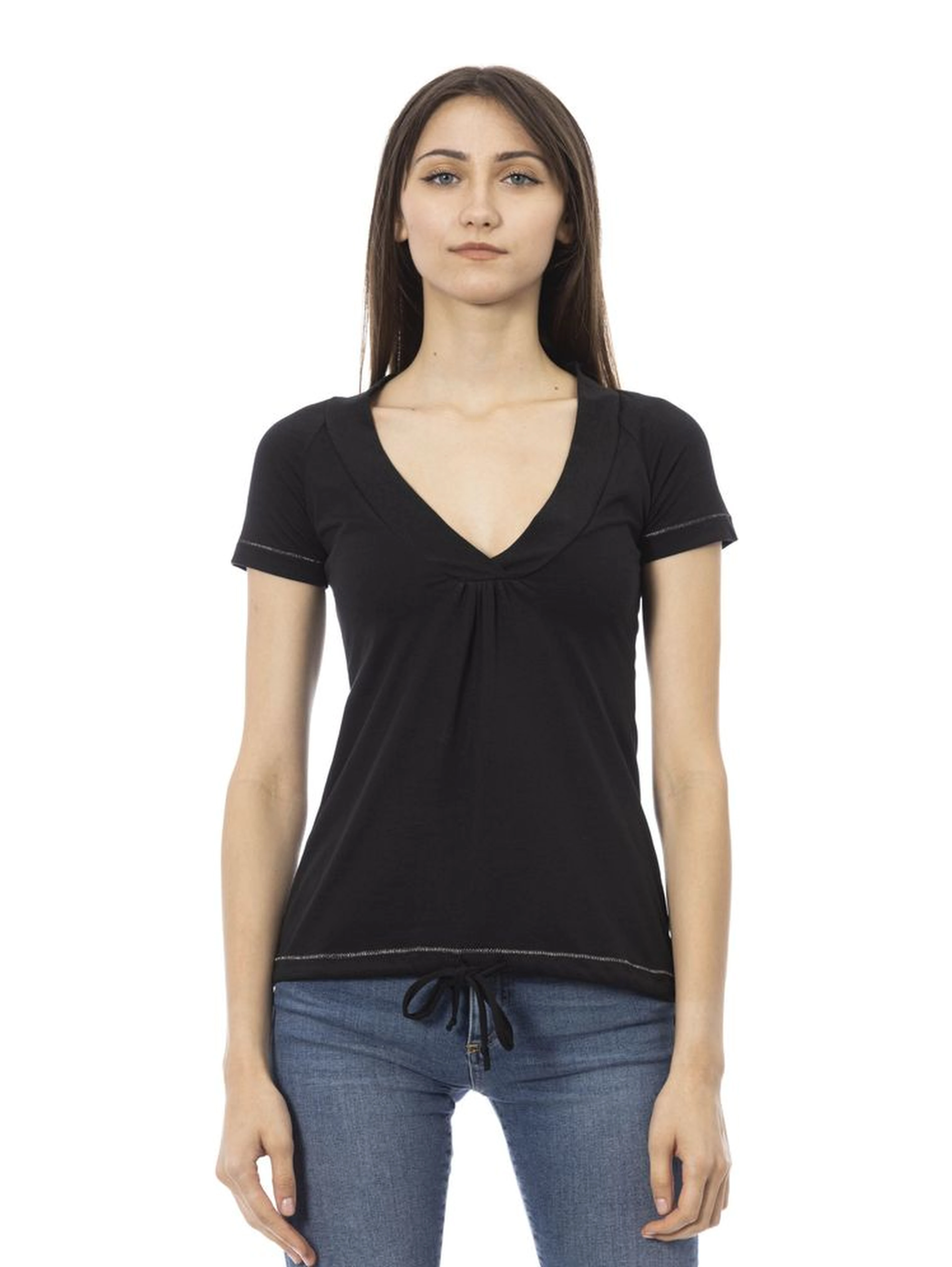 Black Cotton T-Shirt