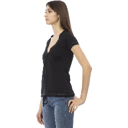 Black Cotton T-Shirt