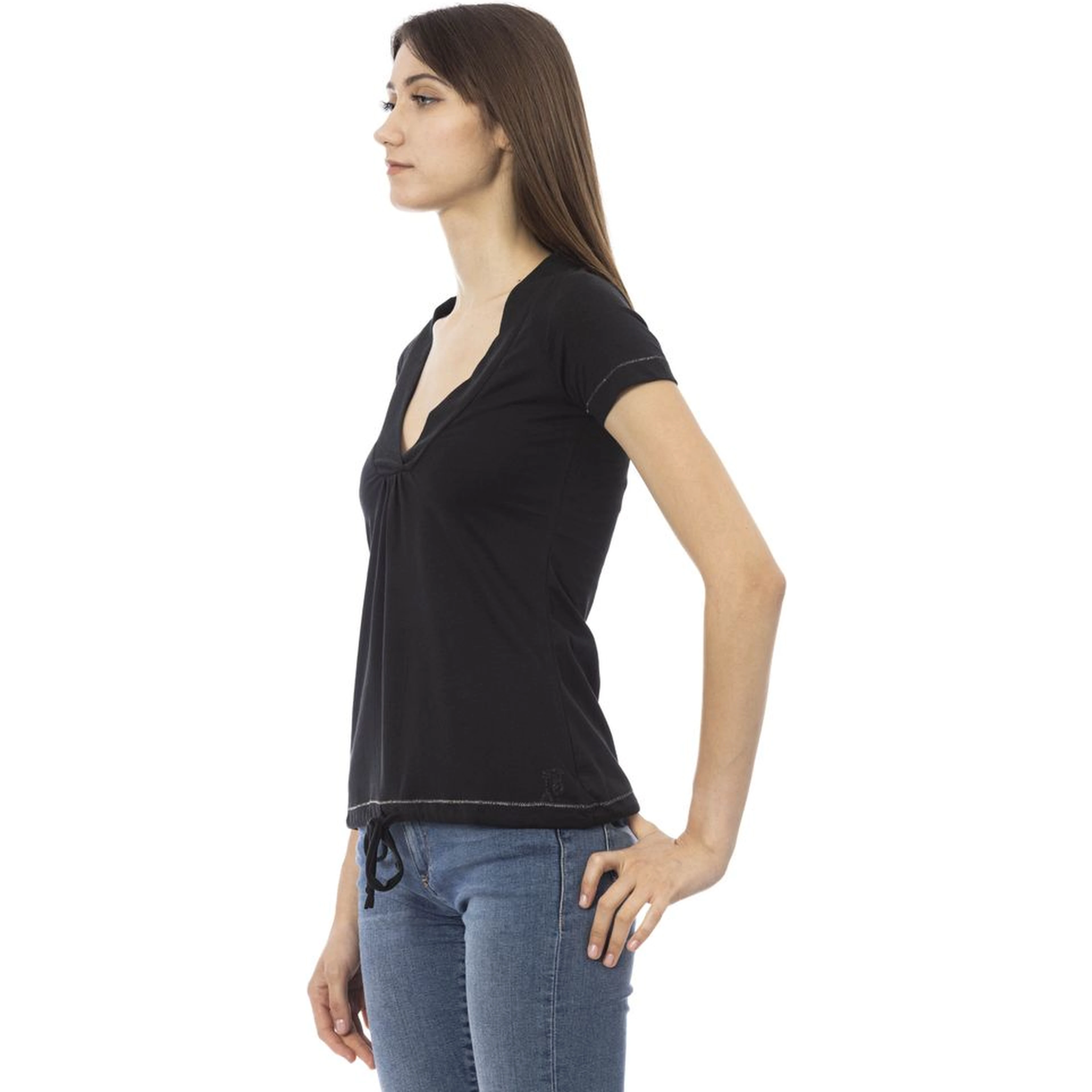 Black Cotton T-Shirt