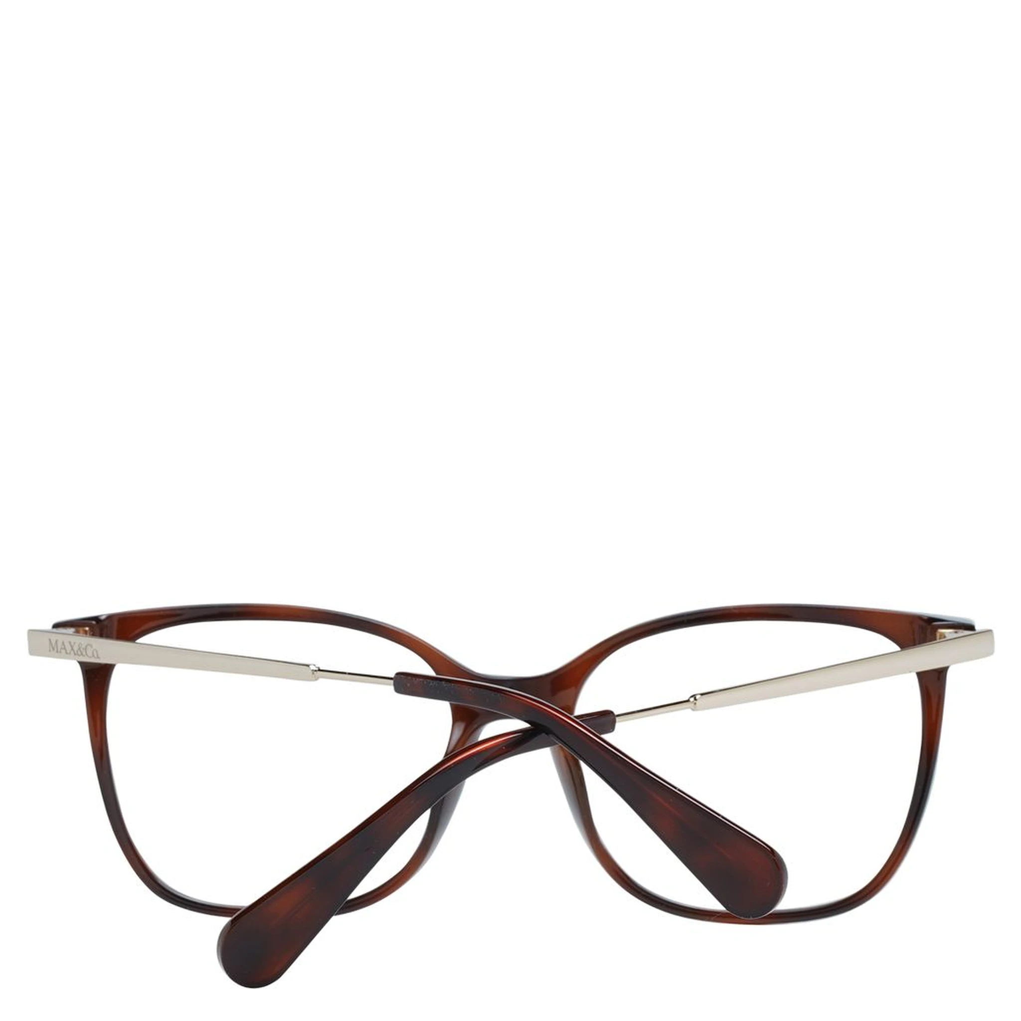 نظارات (إطارات) من المعدن البني والبلاستيك