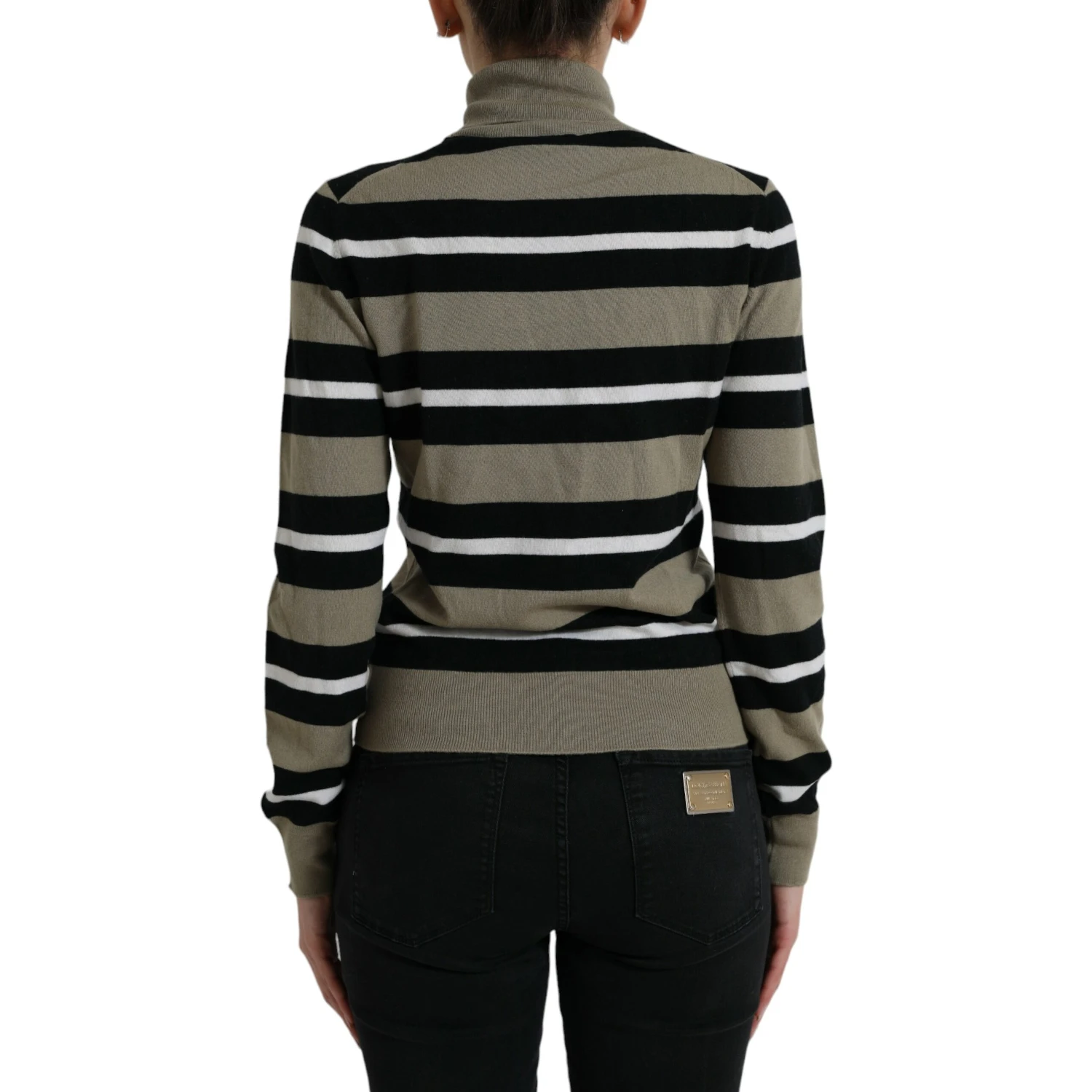 Multicolor Stripe Wool Logo Pullover Sweater