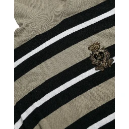 Multicolor Stripe Wool Logo Pullover Sweater