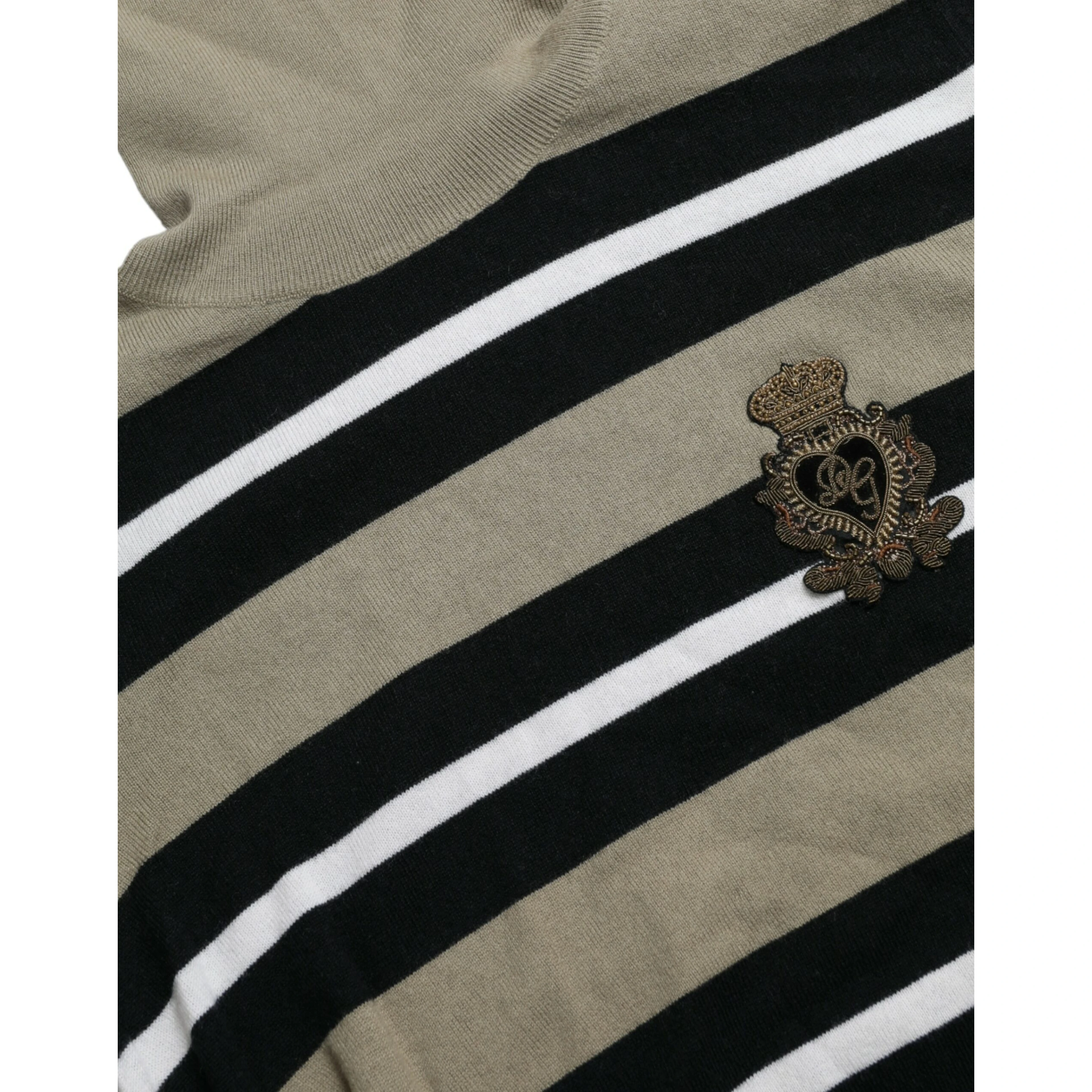 Multicolor Stripe Wool Logo Pullover Sweater