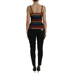 Multicolor Stripes Spaghetti Strap Tank Top