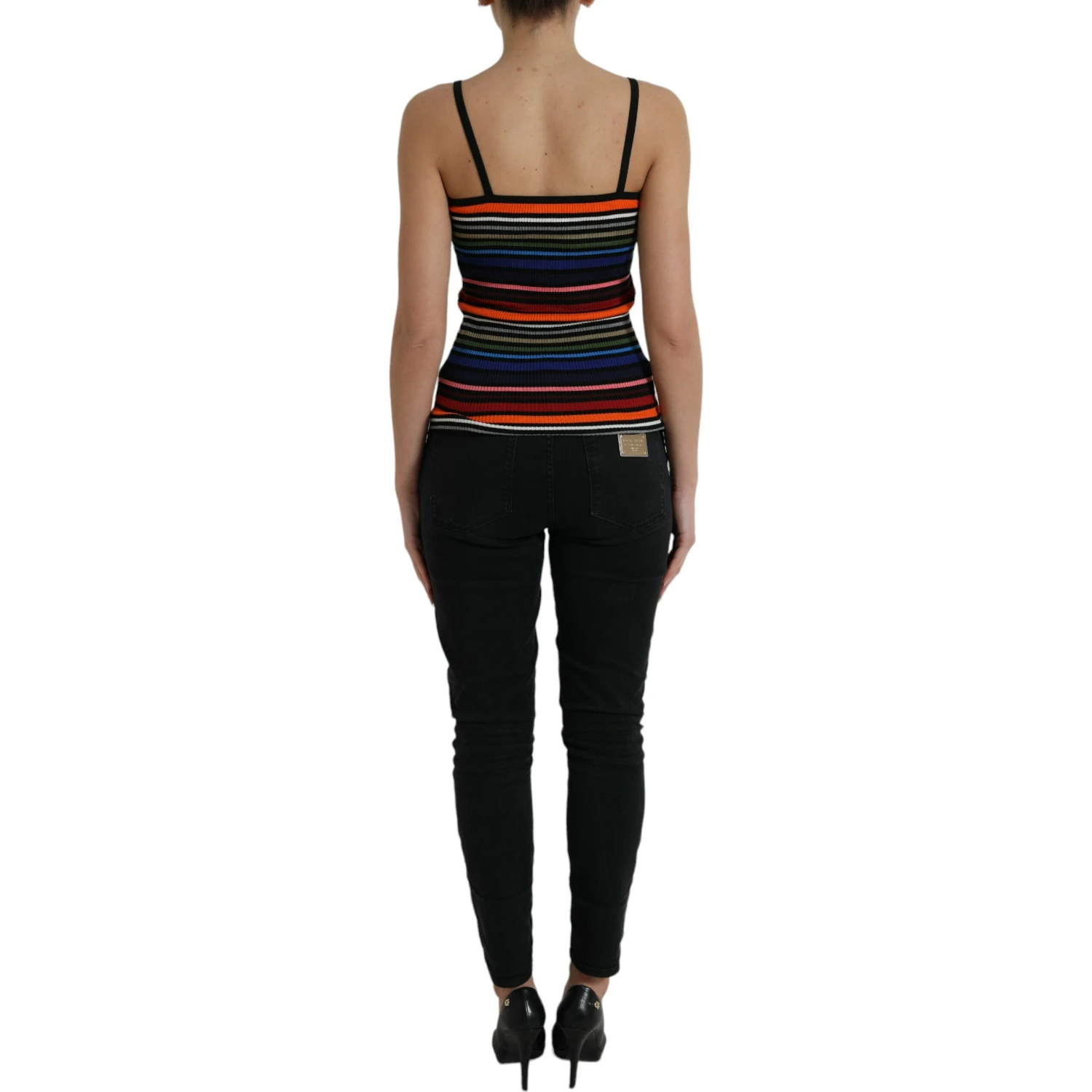 Multicolor Stripes Spaghetti Strap Tank Top