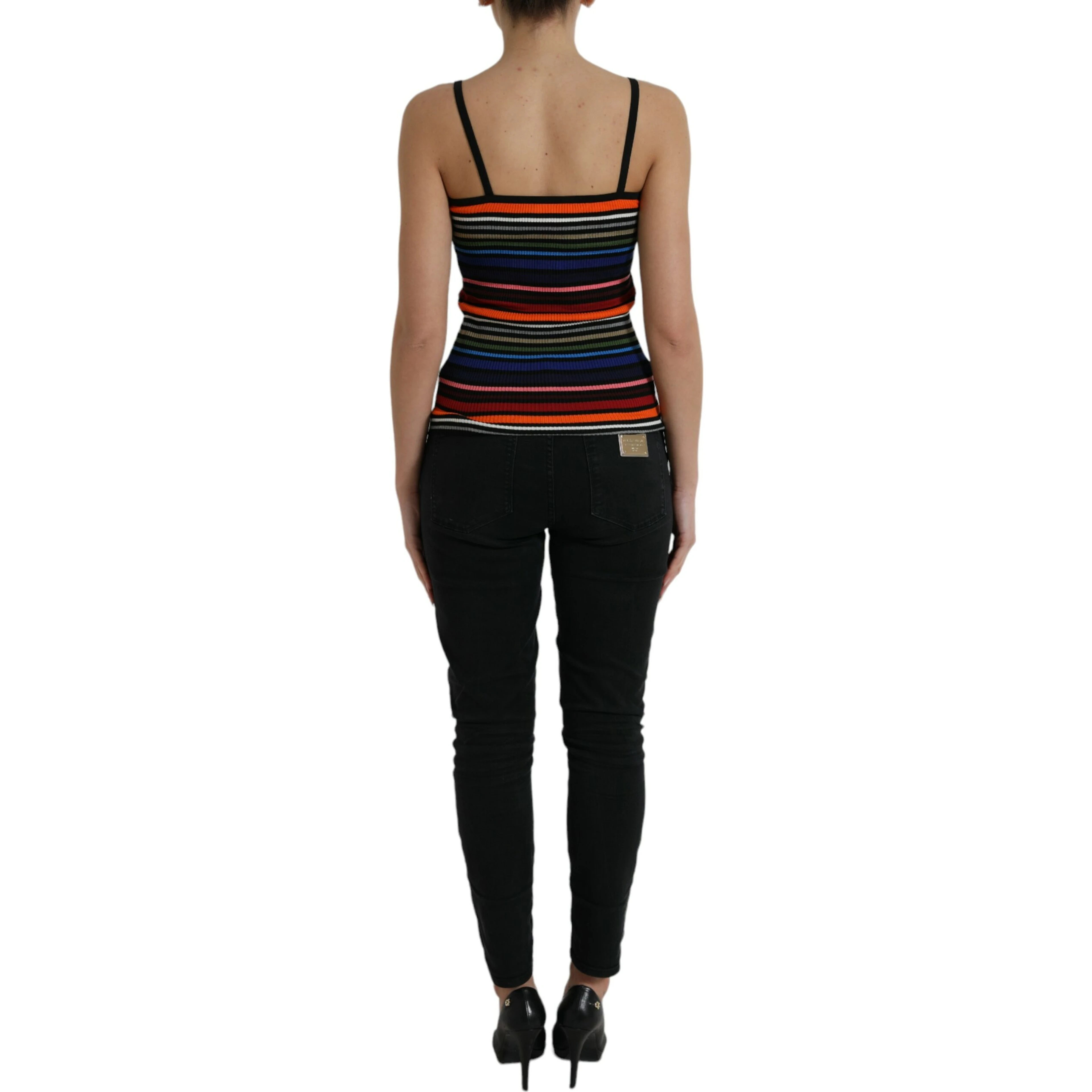 Multicolor Stripes Spaghetti Strap Tank Top