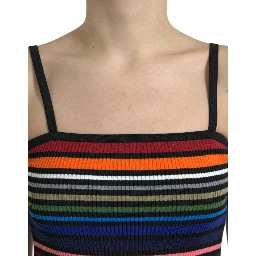 Multicolor Stripes Spaghetti Strap Tank Top