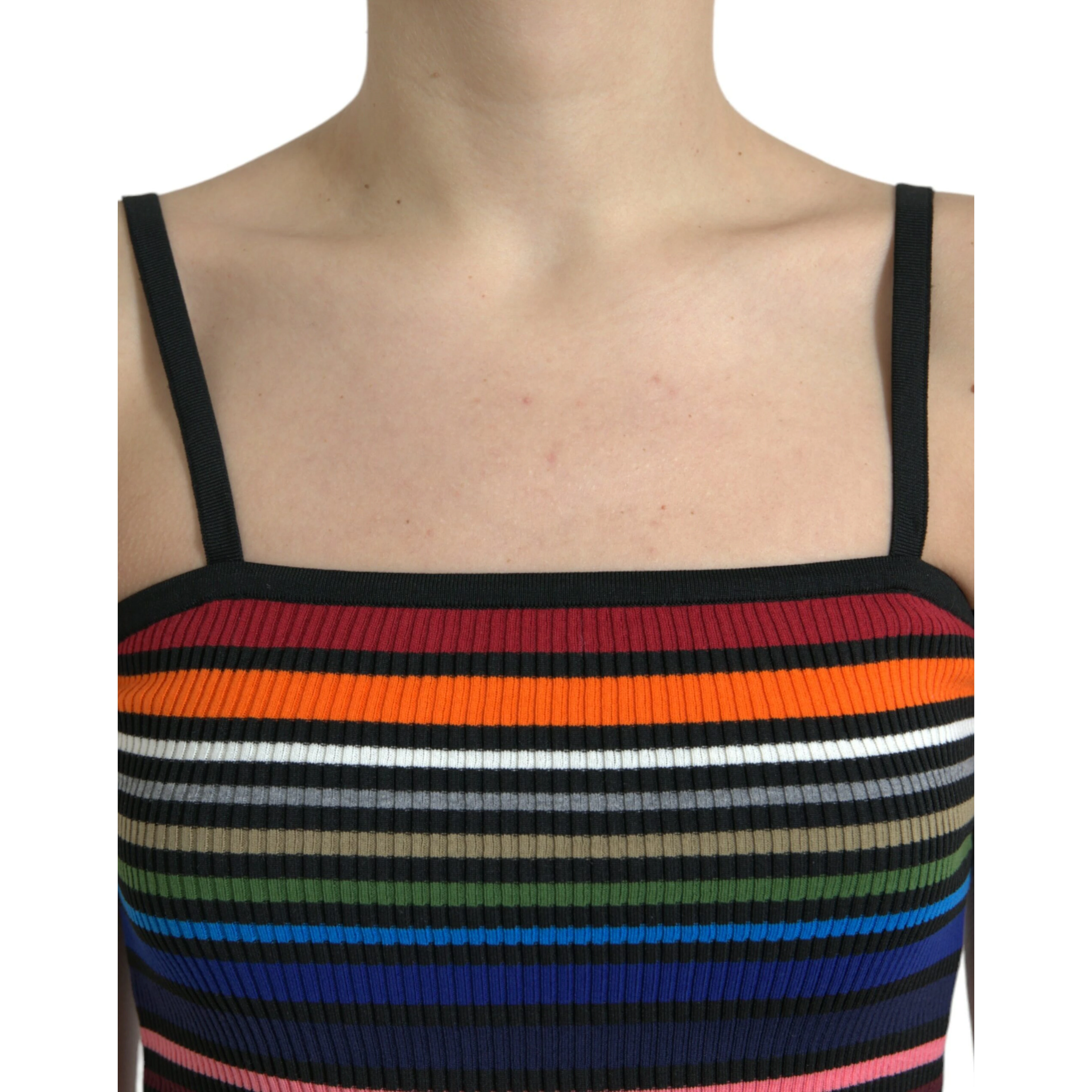 Multicolor Stripes Spaghetti Strap Tank Top