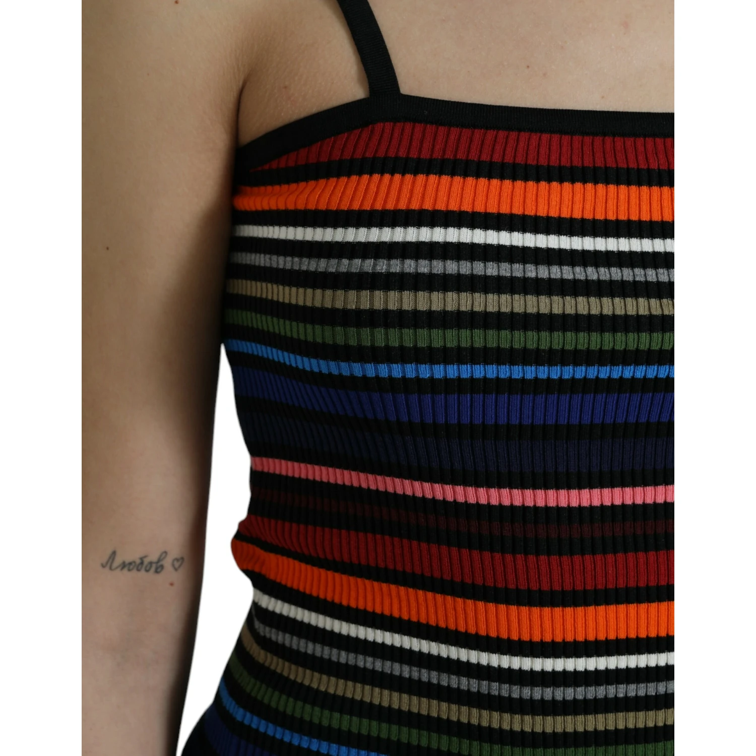 Multicolor Stripes Spaghetti Strap Tank Top