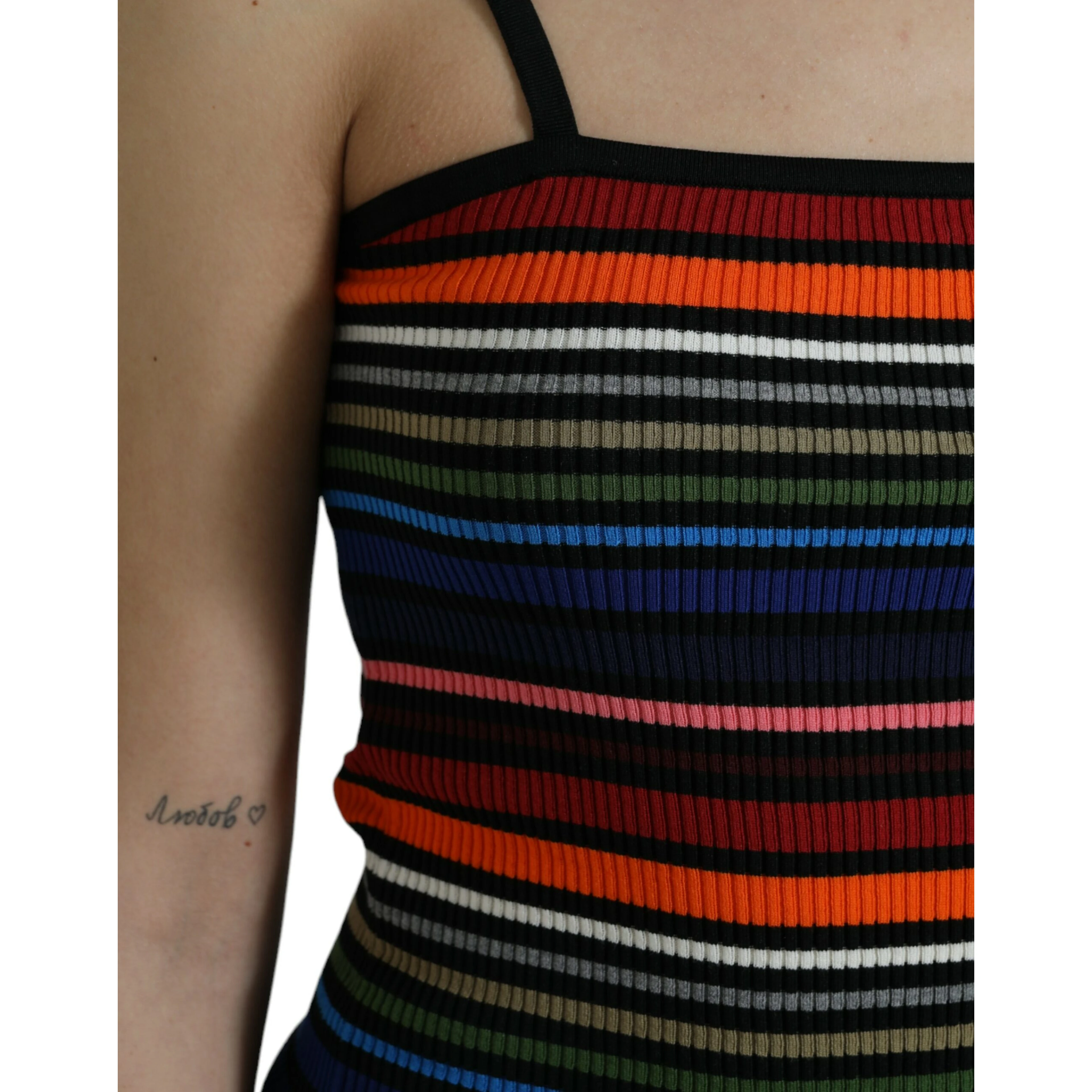 Multicolor Stripes Spaghetti Strap Tank Top
