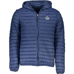 Blue Polyamide Jackets & Coat