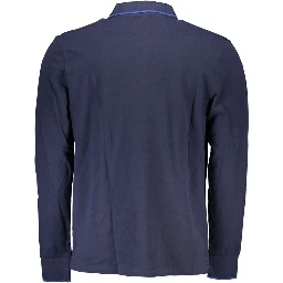 Blue Cotton Polo Shirt