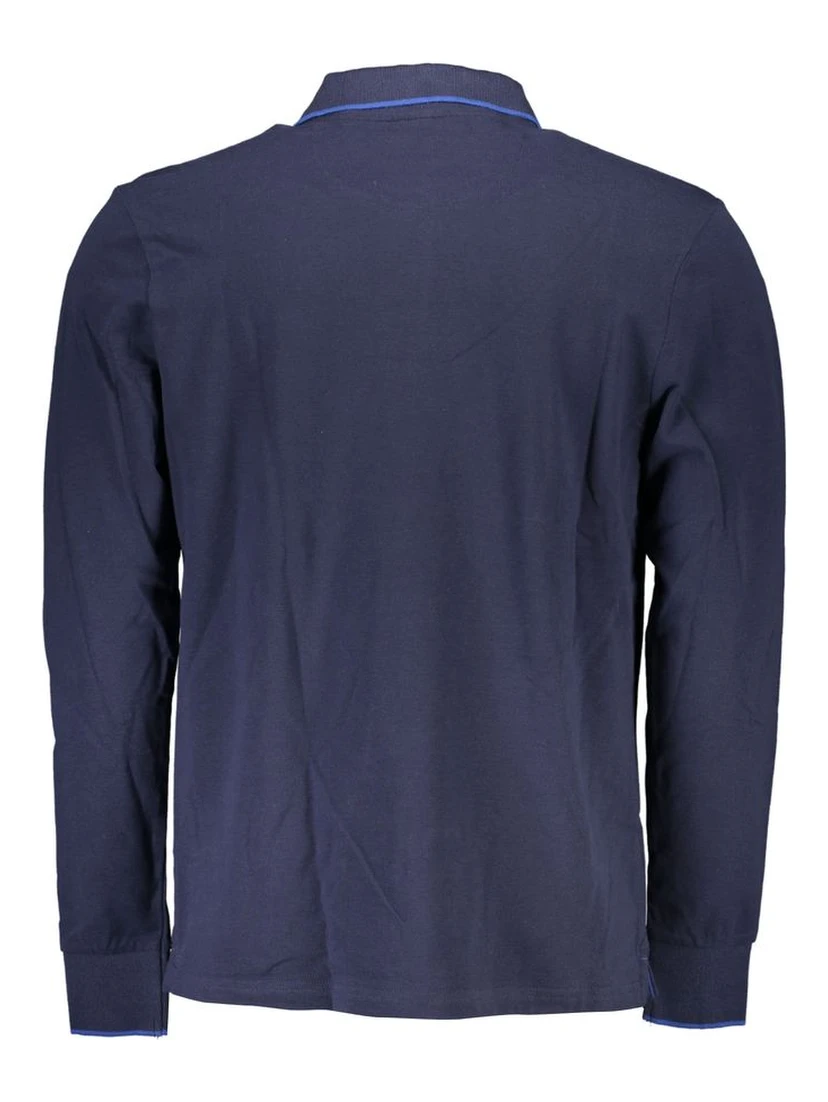 Blue Cotton Polo Shirt