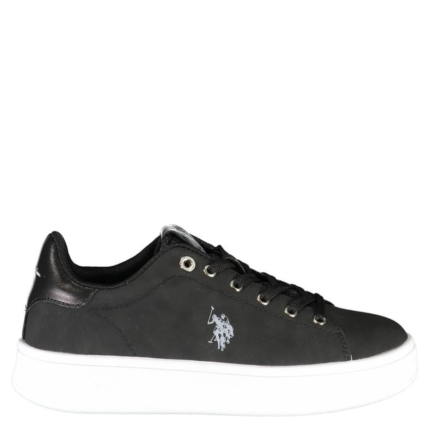Black Polyester Sneaker