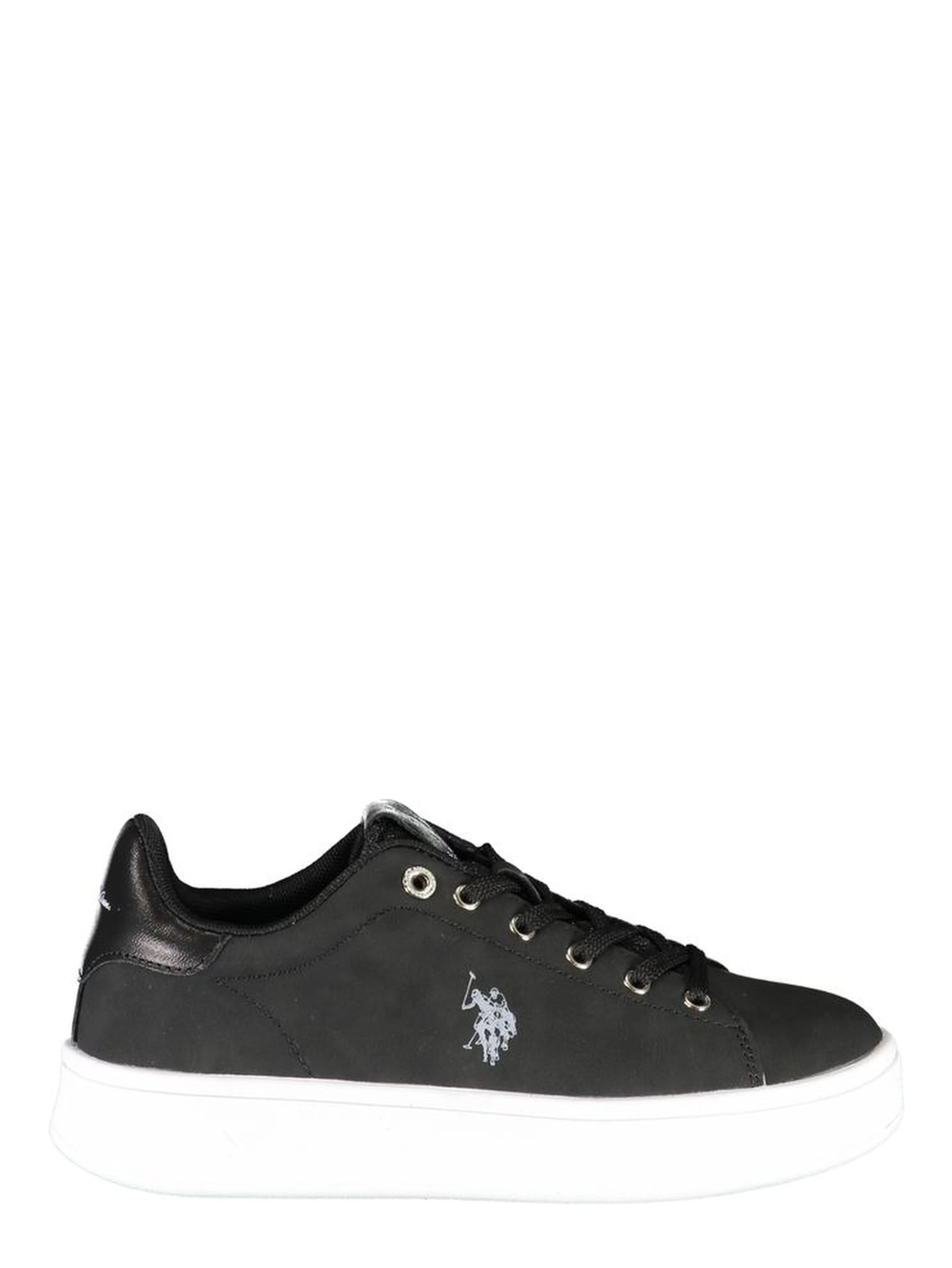 Black Polyester Sneaker