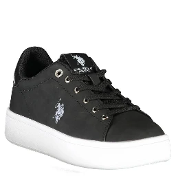 Black Polyester Sneaker