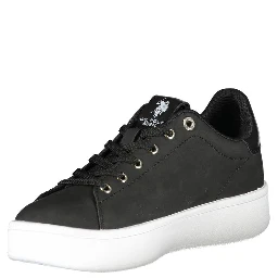 Black Polyester Sneaker
