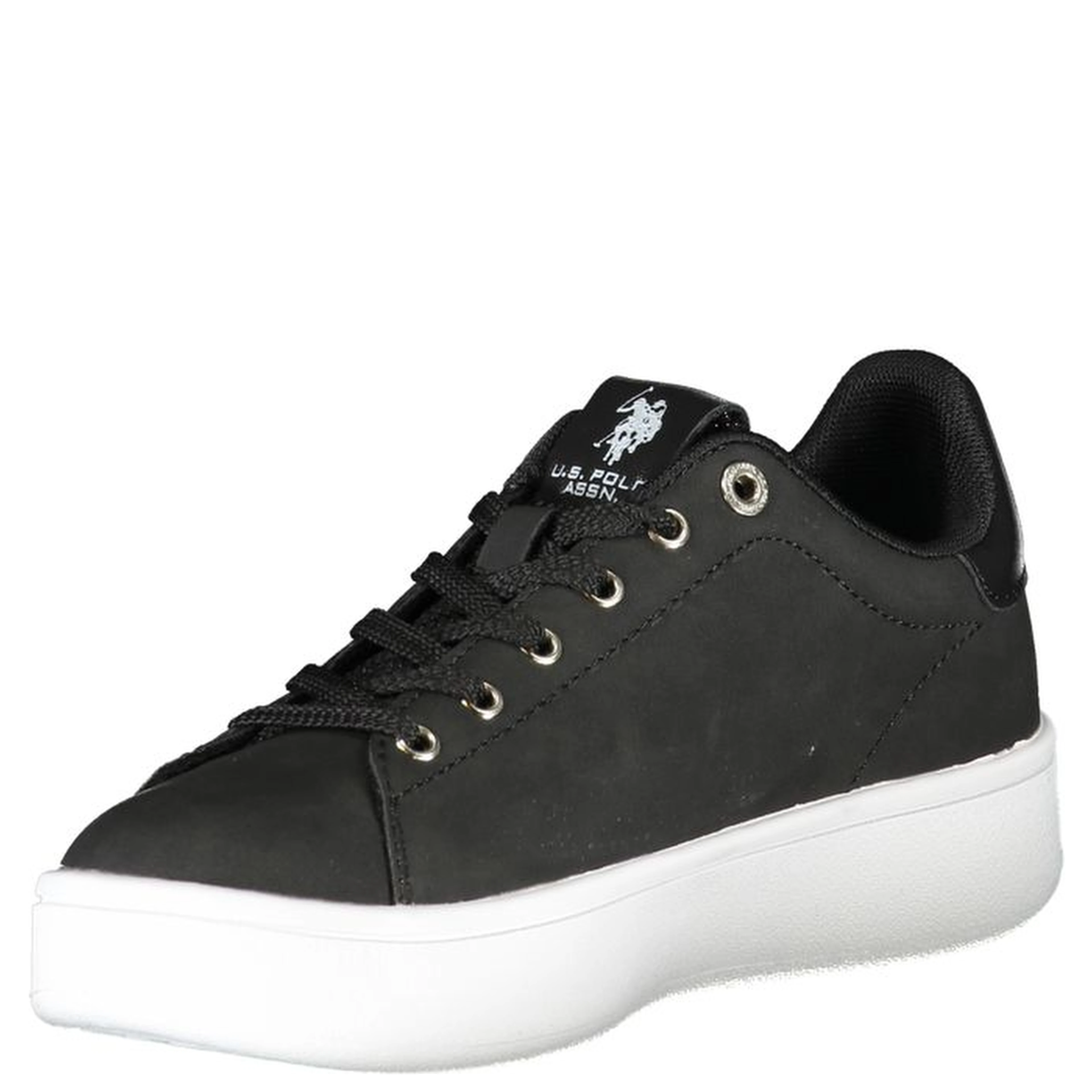 Black Polyester Sneaker