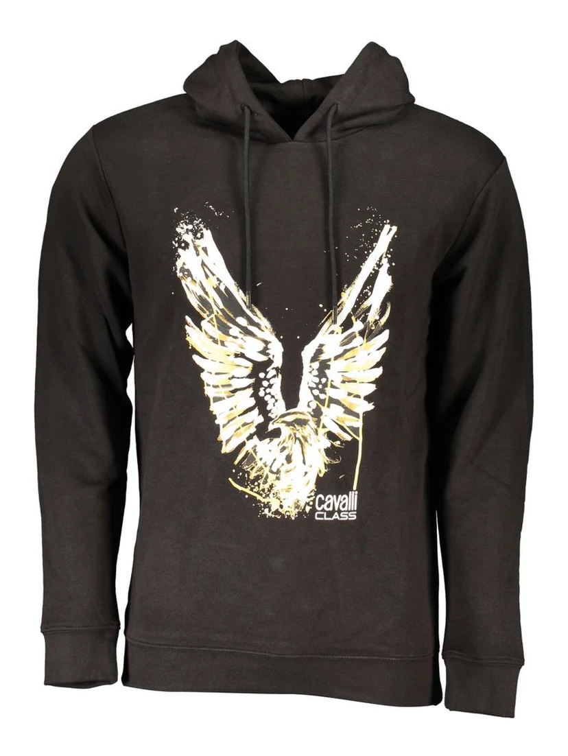 Black Cotton Sweatshirt