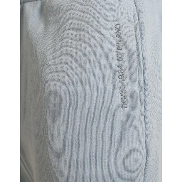 Light Blue Cotton Sweatpants Men Jogger Pants