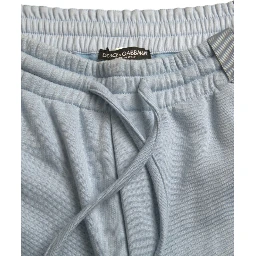 Light Blue Cotton Sweatpants Men Jogger Pants