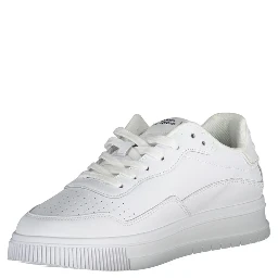 White Polyester Sneaker
