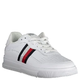 White Polyester Sneaker