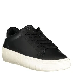 Black Polyester Sneaker