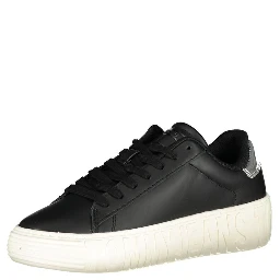 Black Polyester Sneaker