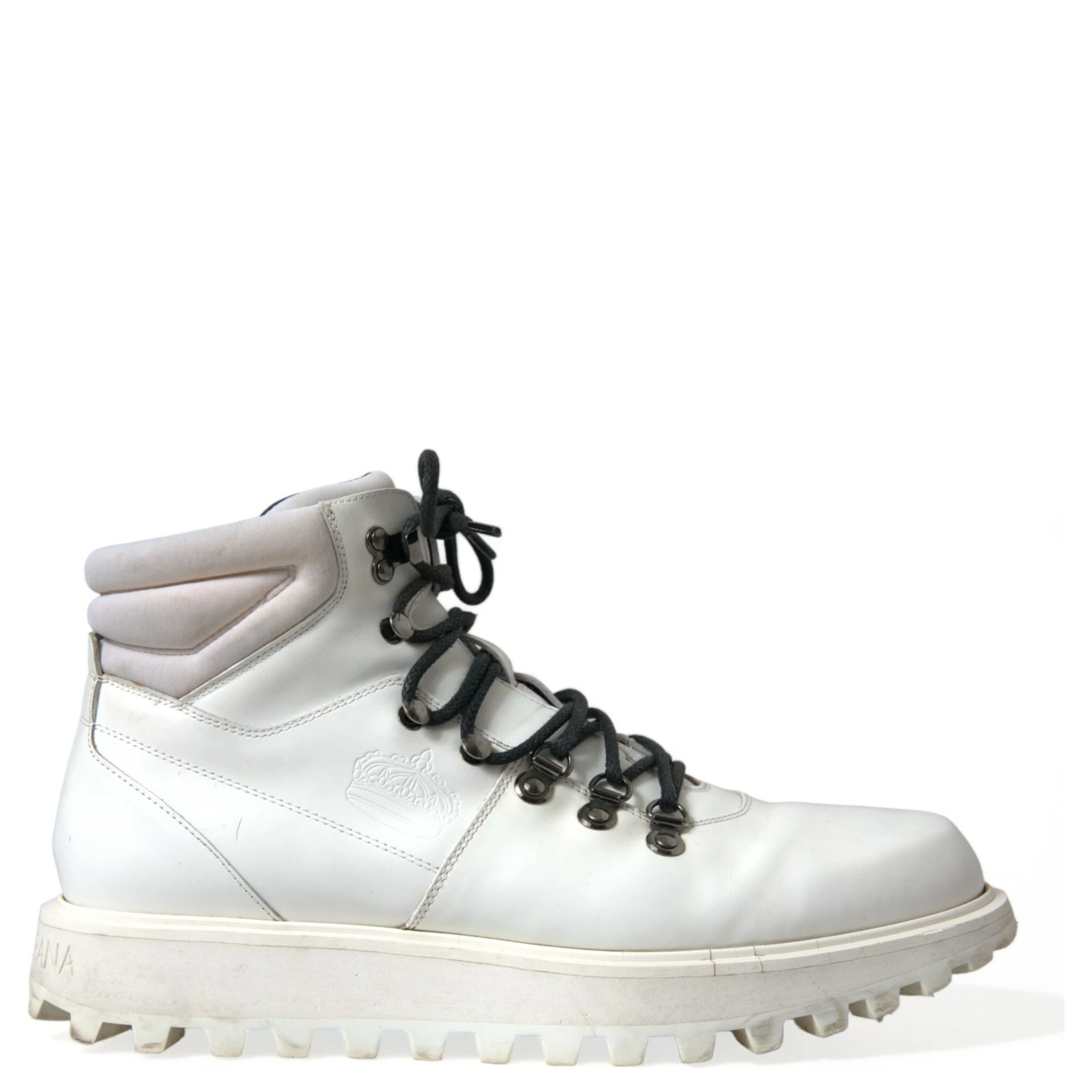 White Vulcano Trekking Ankle Boots Shoes