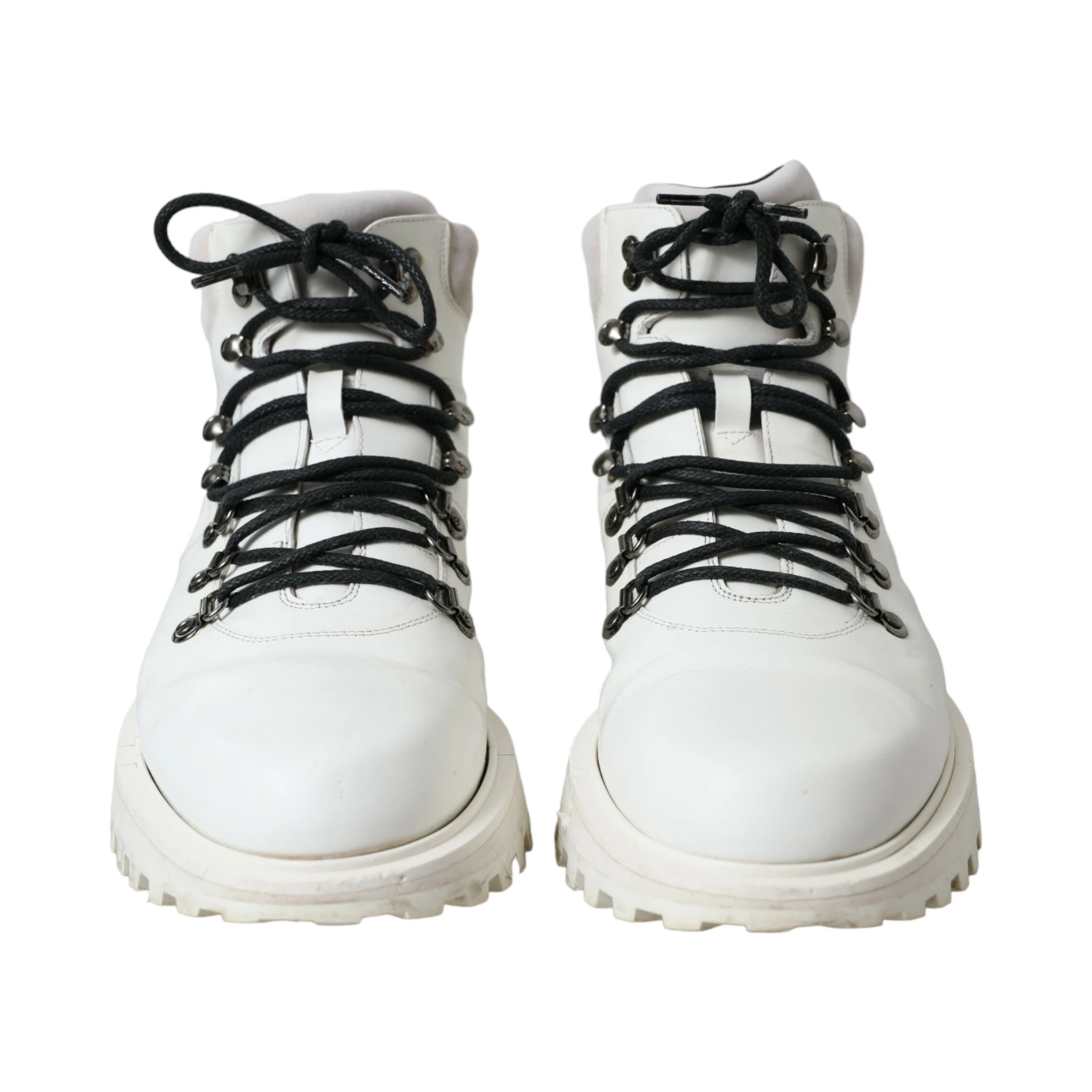 White Vulcano Trekking Ankle Boots Shoes