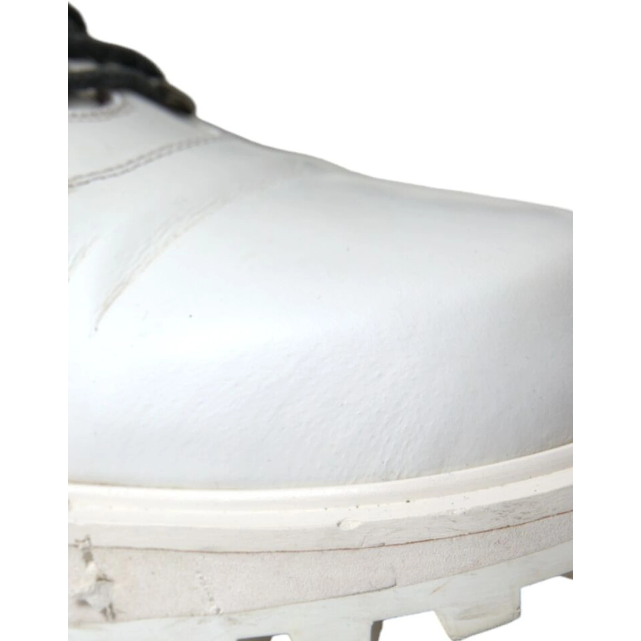 White Vulcano Trekking Ankle Boots Shoes