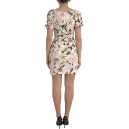 Pink Lily Viscose Sheath Stretch Mini Dress